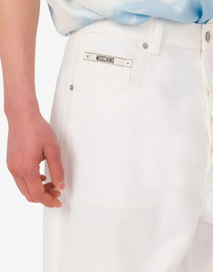 Pantaloni in cotone shantung Pantaloni in cotone shantung