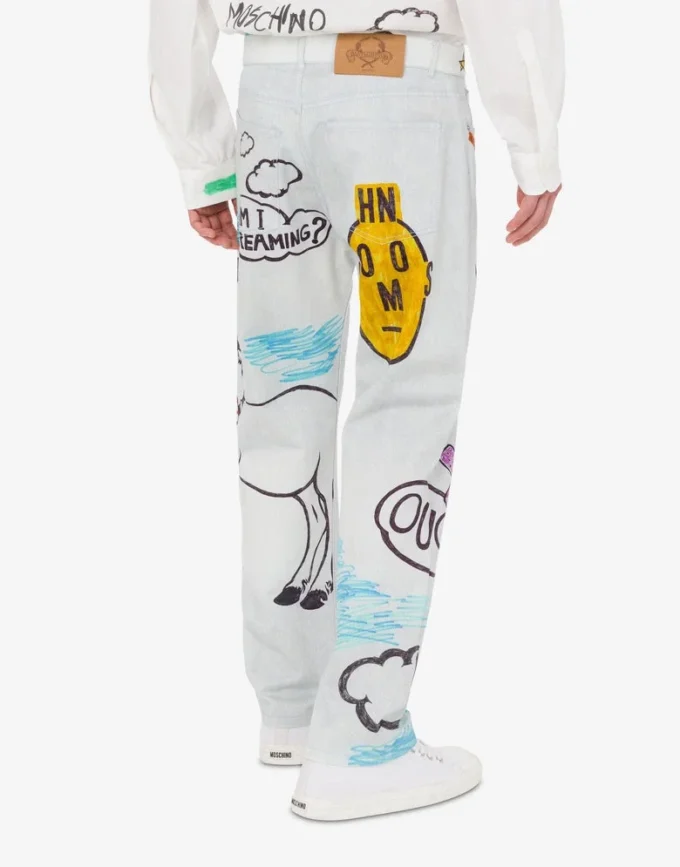 Pantaloni in cotone stampato Pantaloni in cotone stampato