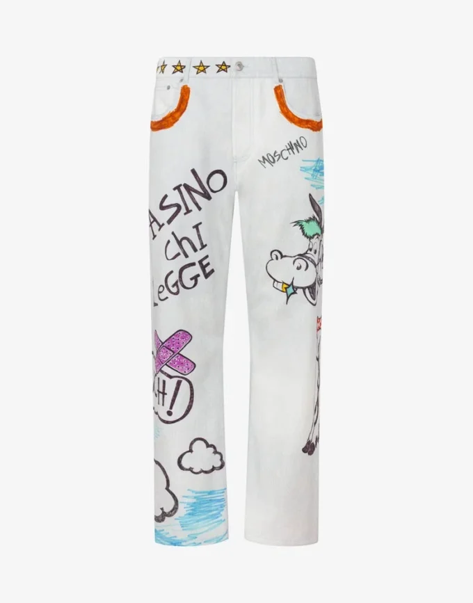Pantaloni in cotone stampato Pantaloni in cotone stampato