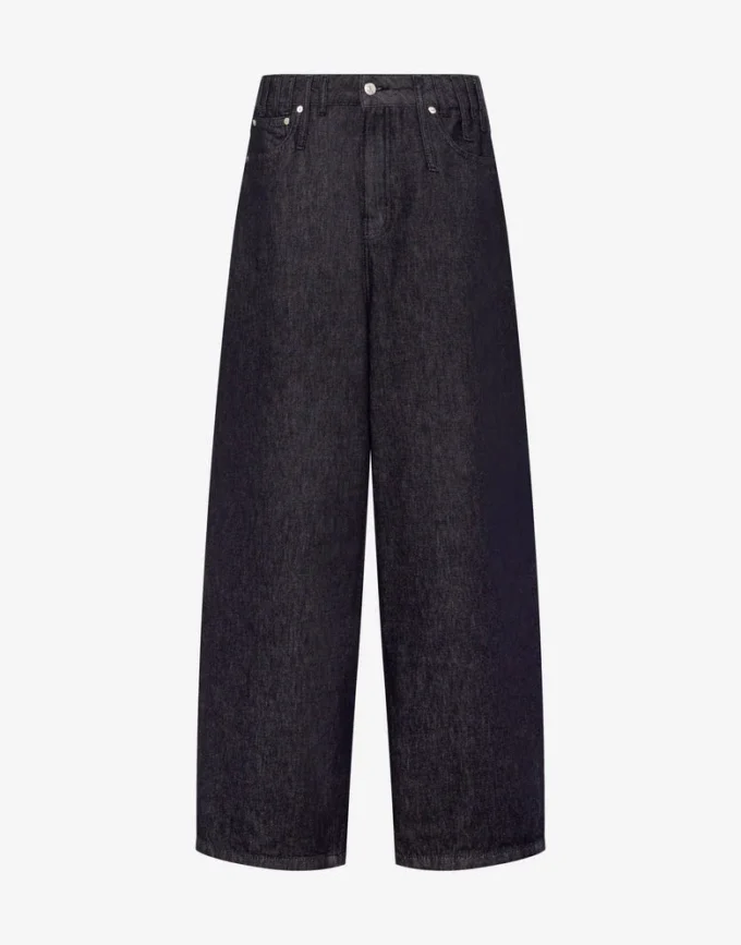 Pantaloni in denim di cotone Pantaloni in denim di cotone