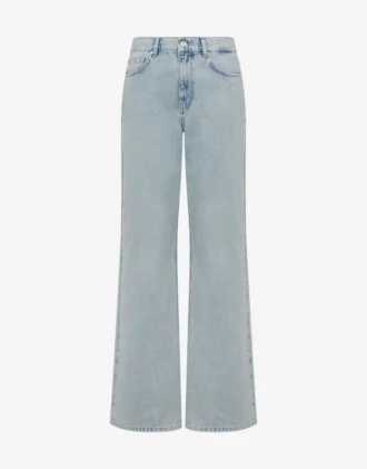 Pantaloni in denim di cotone