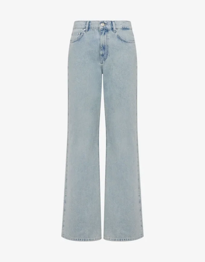 Pantaloni in denim di cotone Pantaloni in denim di cotone