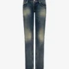 Pantaloni in denim di cotone Pantaloni in denim di cotone