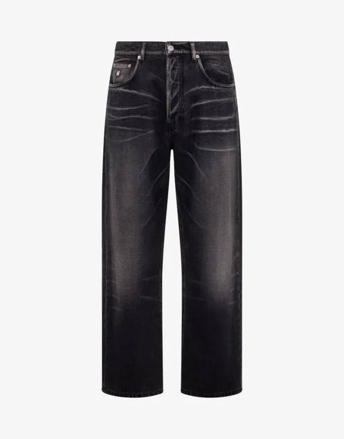 Pantaloni in denim di cotone Pantaloni in denim di cotone