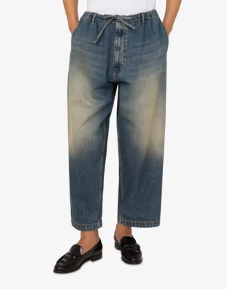 Pantaloni in denim di cotone