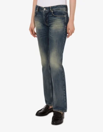 Pantaloni in denim di cotone