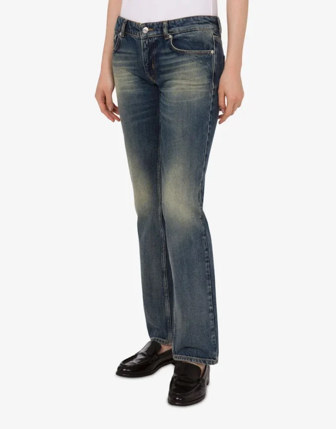 Pantaloni in denim di cotone Pantaloni in denim di cotone