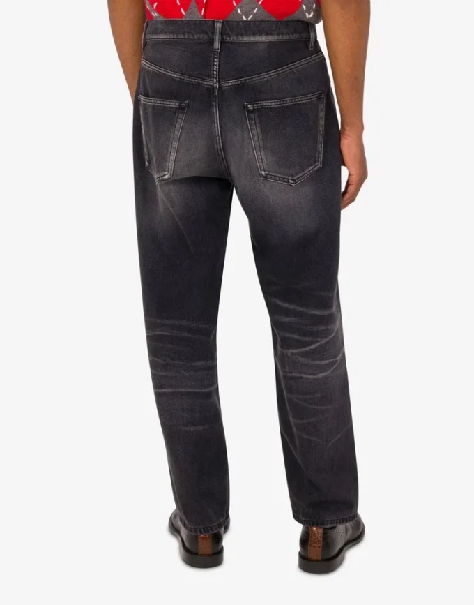 Pantaloni in denim di cotone Pantaloni in denim di cotone