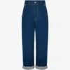 Pantaloni in denim di cotone blu