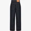 Pantaloni in denim di cotone blu Pantaloni in denim di cotone blu