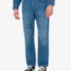 Pantaloni in denim di cotone blu Pantaloni in denim di cotone blu