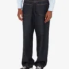 Pantaloni in denim di cotone blu Pantaloni in denim di cotone blu