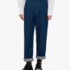 Pantaloni in denim di cotone blu