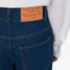 Pantaloni in denim di cotone blu