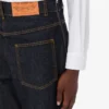 Pantaloni in denim di cotone blu Pantaloni in denim di cotone blu