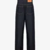 Pantaloni in denim di cotone blu Pantaloni in denim di cotone blu