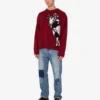 Pantaloni in denim di cotone patchwork Pantaloni in denim di cotone patchwork