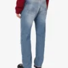 Pantaloni in denim di cotone patchwork Pantaloni in denim di cotone patchwork