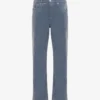 Pantaloni in denim floccato Pantaloni in denim floccato