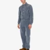 Pantaloni in denim floccato Pantaloni in denim floccato