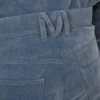 Pantaloni in denim floccato Pantaloni in denim floccato