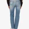 Pantaloni in denim patchwork Pantaloni in denim patchwork