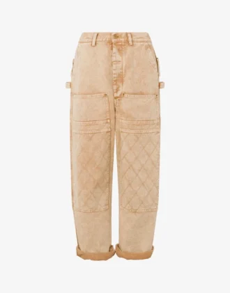 Pantaloni in drill tinto in capo