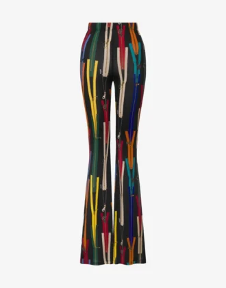 Pantaloni in jersey elasticizzato stampato