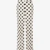 Pantaloni in lana con stampa a pois