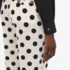 Pantaloni in lana con stampa a pois