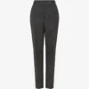 Pantaloni in tela di lana ricamata