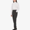 Pantaloni in tela di lana ricamata
