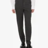 Pantaloni in tela di lana ricamata