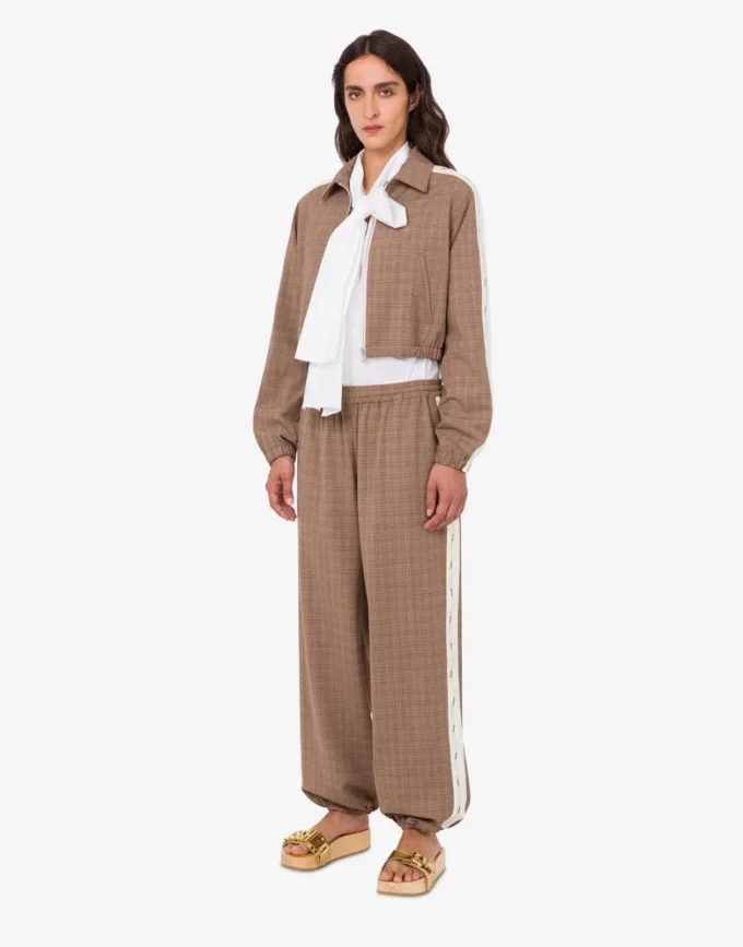 Pantaloni in tessuto misto lana elasticizzato Pantaloni in tessuto misto lana elasticizzato