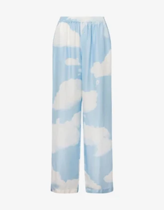 Pantaloni in twill di seta Nuvole d’archivio