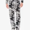 Pantaloni leggeri in popeline di cotone con stampa oca Pantaloni leggeri in popeline di cotone con stampa oca