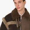 Pelle di montone mista shearling
