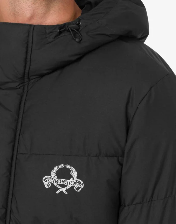 Piumino in nylon con logo Laurel Crown