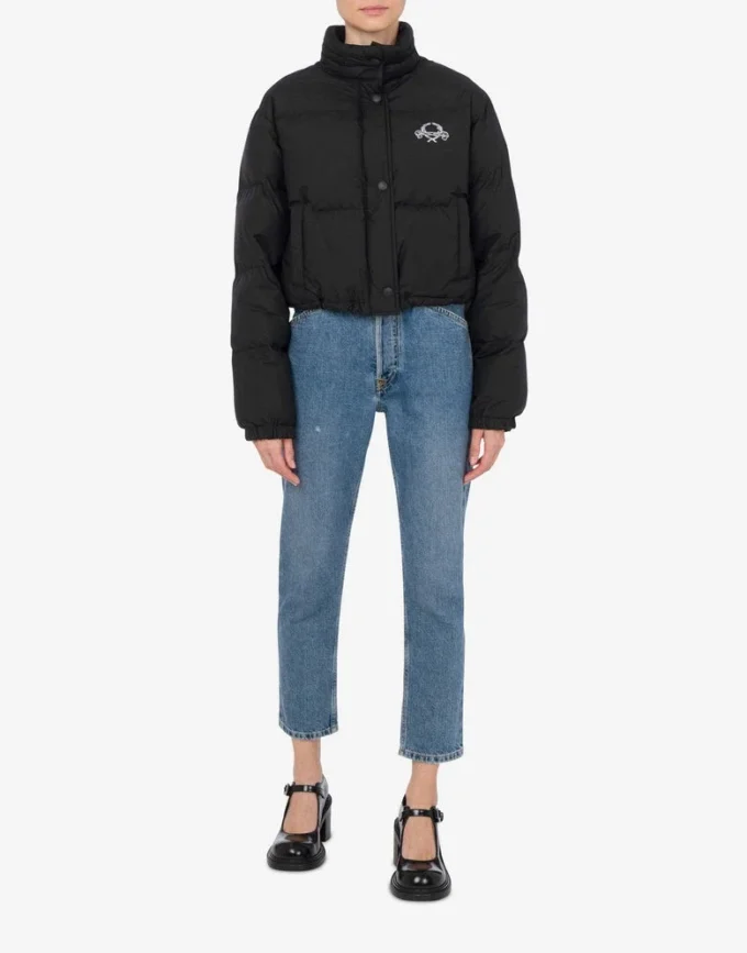 Piumino leggero in nylon Logo Laurel Crown Piumino leggero in nylon Logo Laurel Crown