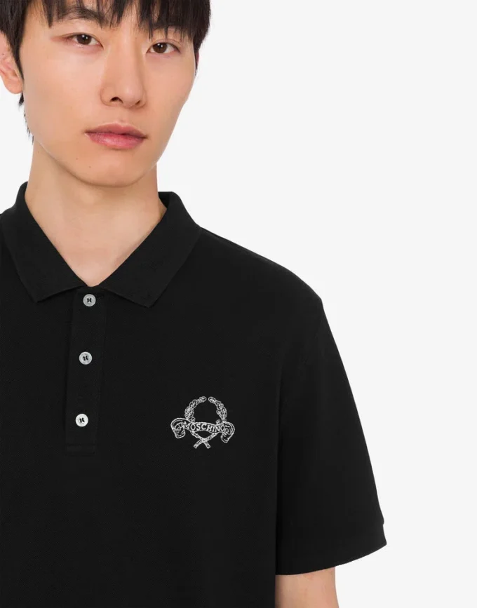 Polo in piqué di cotone Laurel Crown Polo in piqué di cotone Laurel Crown