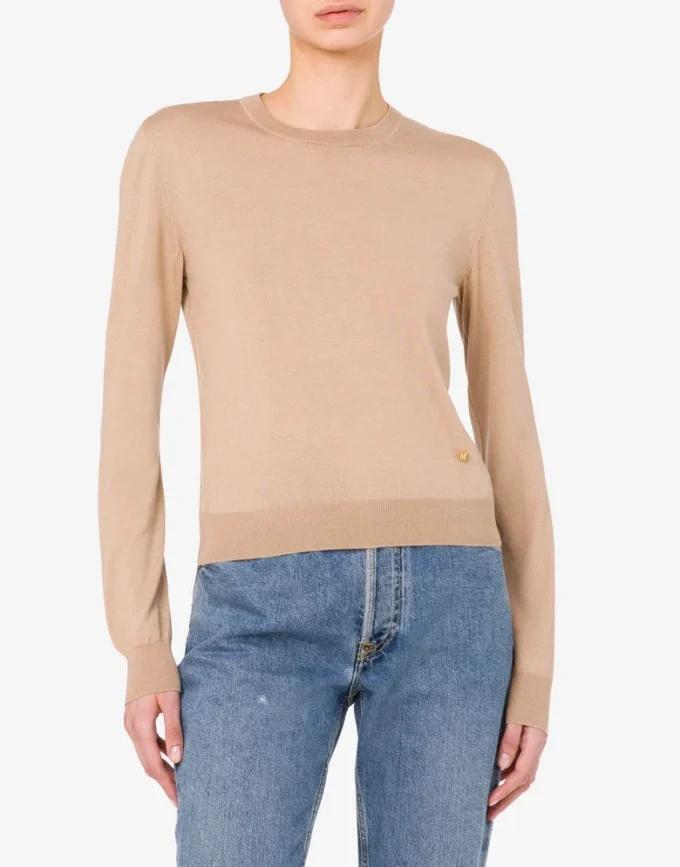 Pullover in lana e seta Golden M