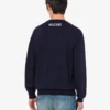 Pullover in lana merino extrafine con intarsio