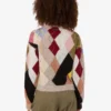 Pullover in mohair con intarsi in garza Pullover in mohair con intarsi in garza