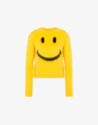 Pullover in mohair spazzolato Smiley
