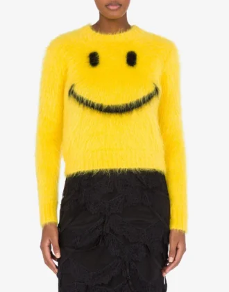 Pullover in mohair spazzolato Smiley