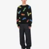 Pullover in puro cotone intarsiato