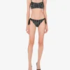 Reggiseno a fascia con logo in gomma