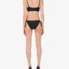 Reggiseno a fascia con logo in gomma