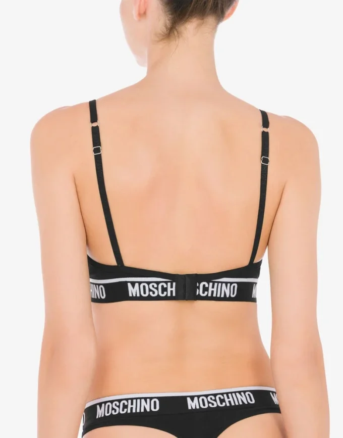 Reggiseno con fascia elastica con logo