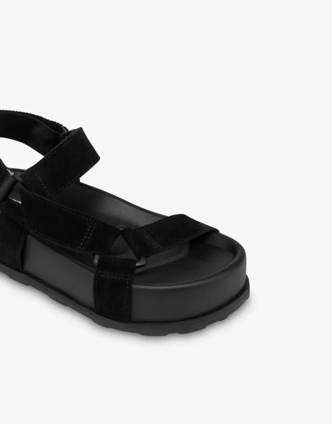 Sandali in pelle scamosciata